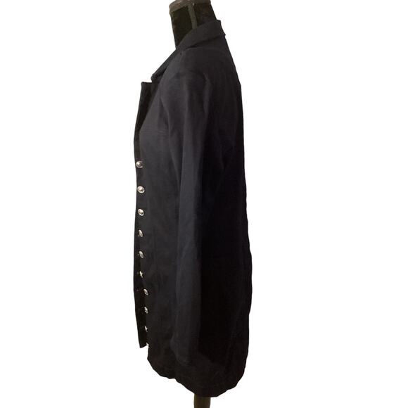 Guess Navy Button Up Dress - Picture 4 of 7